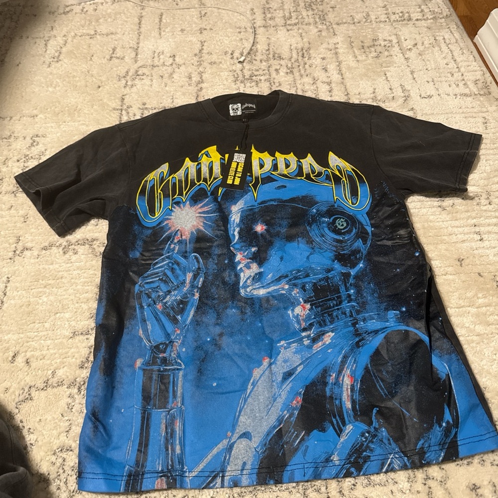 Black and Blue Graphic Tee